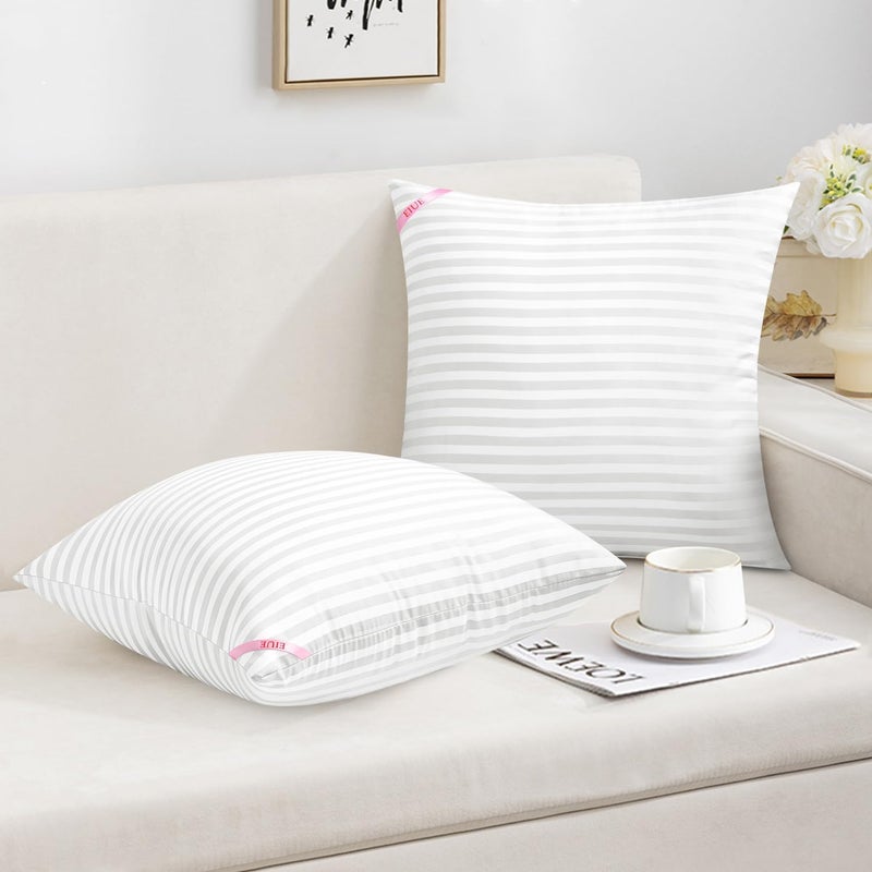 EIUE Throw Pillow Inserts, Machine Washable Pillows,Premium Polyester Fiber Fill for Sofa Bed & Decorative Cushions (White, 18x18inch) - Image 5
